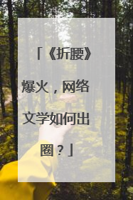 《折腰》爆火，网络文学如何出圈？