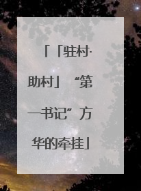 「驻村·助村」“第一书记”方华的牵挂