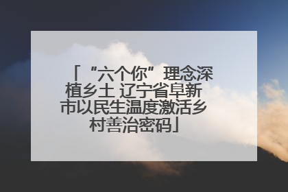 “六个你”理念深植乡土 辽宁省阜新市以民生温度激活乡村善治密码