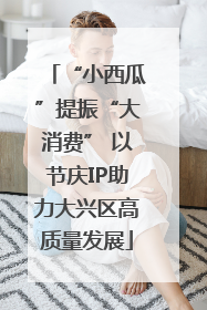 “小西瓜”提振“大消费” 以节庆IP助力大兴区高质量发展