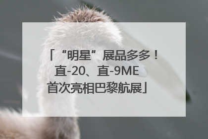 “明星”展品多多！直-20、直-9ME首次亮相巴黎航展