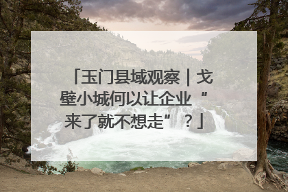 玉门县域观察｜戈壁小城何以让企业“来了就不想走”？