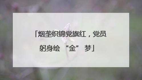 烟垄织锦党旗红，党员躬身绘 “金” 梦