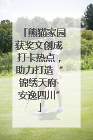 熊猫家园获奖文创成打卡热点，助力打造“锦绣天府·安逸四川”