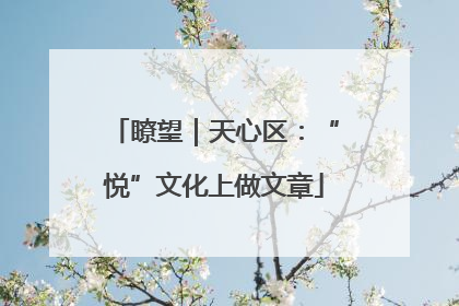 瞭望｜天心区：“悦”文化上做文章