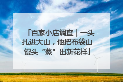 百家小店调查｜一头扎进大山，他把布袋山馒头“蒸”出新花样