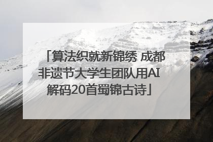 算法织就新锦绣 成都非遗节大学生团队用AI解码20首蜀锦古诗