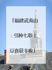 福建武夷山：引种七彩土豆喜获丰收