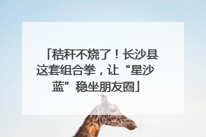 秸秆不烧了！长沙县这套组合拳，让“星沙蓝”稳坐朋友圈