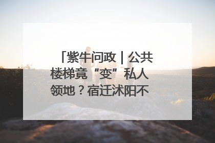 紫牛问政｜公共楼梯竟“变”私人领地？宿迁沭阳不动产登记引质疑