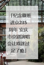 纪念徽班进京235周年 安庆市京剧演唱会让戏迷过足了瘾