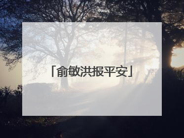 俞敏洪报平安