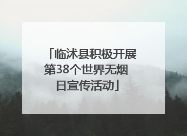 临沭县积极开展第38个世界无烟日宣传活动