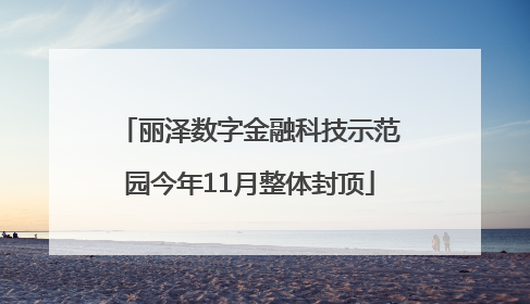 丽泽数字金融科技示范园今年11月整体封顶