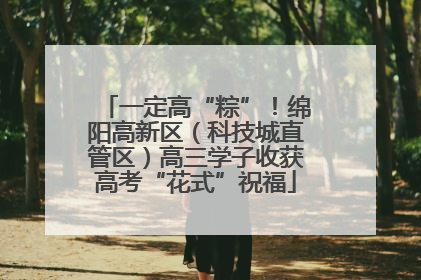 一定高“粽”！绵阳高新区（科技城直管区）高三学子收获高考“花式”祝福