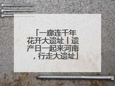 一廊连千年 花开大遗址丨遗产日一起来河南，行走大遗址