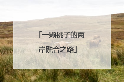 一颗桃子的两岸融合之路