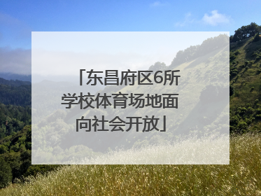 东昌府区6所学校体育场地面向社会开放
