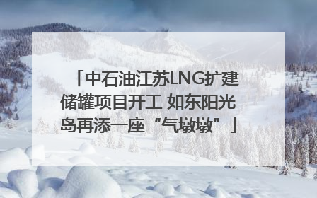 中石油江苏LNG扩建储罐项目开工 如东阳光岛再添一座“气墩墩”