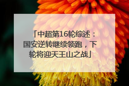 中超第16轮综述：国安逆转继续领跑，下轮将迎天王山之战