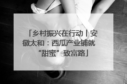 乡村振兴在行动丨安徽太和：西瓜产业铺就“甜蜜”致富路
