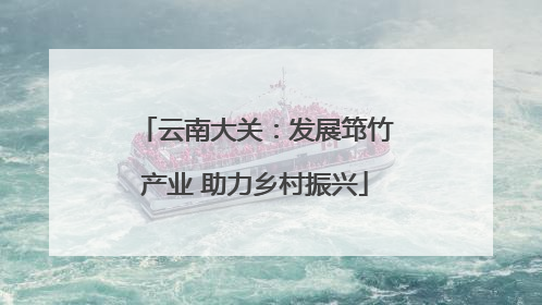 云南大关：发展筇竹产业 助力乡村振兴