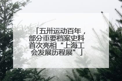 五卅运动百年，部分重要档案史料首次亮相“上海工会发展历程展”