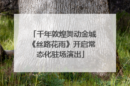 千年敦煌舞动金城《丝路花雨》开启常态化驻场演出