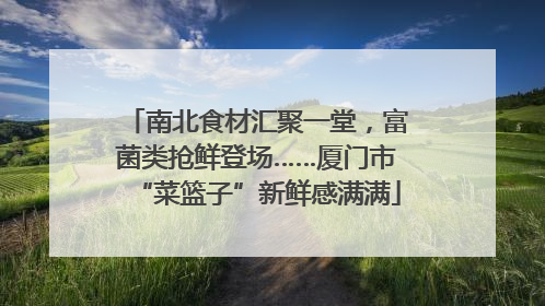 南北食材汇聚一堂，富菌类抢鲜登场……厦门市“菜篮子”新鲜感满满