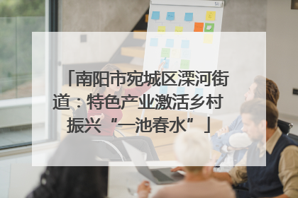 南阳市宛城区溧河街道：特色产业激活乡村振兴“一池春水”