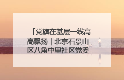 党旗在基层一线高高飘扬｜北京石景山区八角中里社区党委：用脚步丈量民生