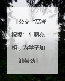 公交“高考祝福”车厢亮相，为学子加油鼓劲