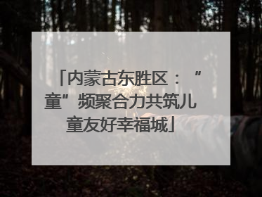 内蒙古东胜区：“童”频聚合力共筑儿童友好幸福城