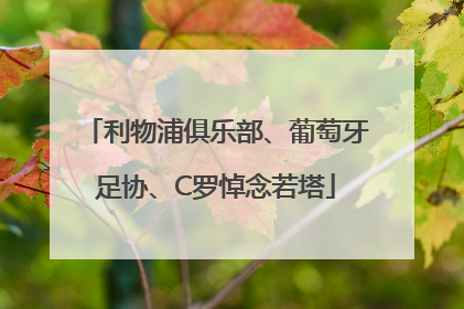 利物浦俱乐部、葡萄牙足协、C罗悼念若塔