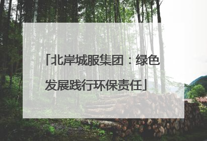 北岸城服集团：绿色发展践行环保责任