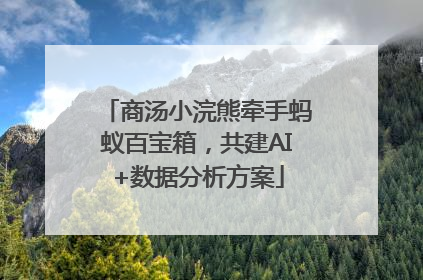 商汤小浣熊牵手蚂蚁百宝箱，共建AI+数据分析方案