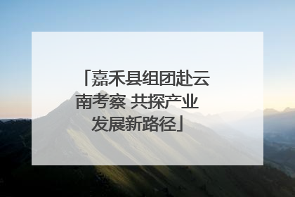 嘉禾县组团赴云南考察 共探产业发展新路径