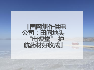国网焦作供电公司：田间地头“电课堂” 护航药材好收成