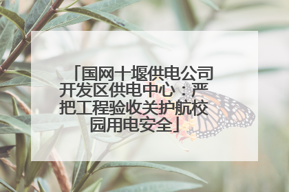 国网十堰供电公司开发区供电中心：严把工程验收关护航校园用电安全