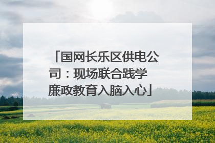 国网长乐区供电公司：现场联合践学 廉政教育入脑入心