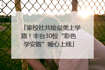 家校社共绘最美上学路！丰台30校“彩色学安路”暖心上线