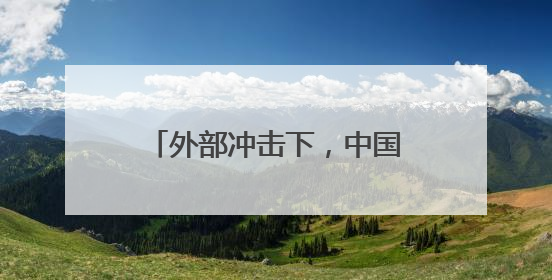 外部冲击下，中国经济何以这么稳？