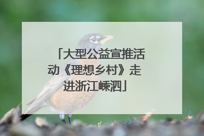 大型公益宣推活动《理想乡村》走进浙江嵊泗