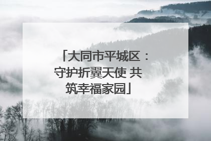 大同市平城区：守护折翼天使 共筑幸福家园
