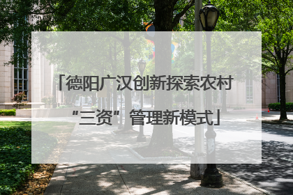 德阳广汉创新探索农村“三资”管理新模式