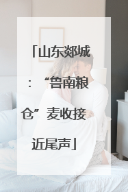 山东郯城：“鲁南粮仓”麦收接近尾声