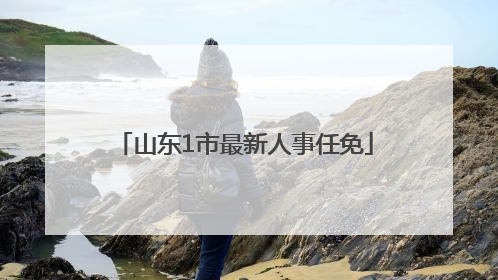 山东1市最新人事任免