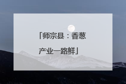 师宗县：香葱产业一路鲜