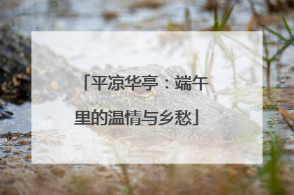 平凉华亭：端午里的温情与乡愁
