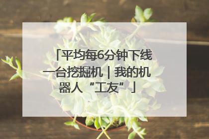 平均每6分钟下线一台挖掘机｜我的机器人“工友”